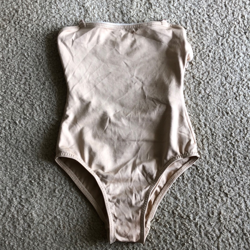 Nude Strapless Bodysuit